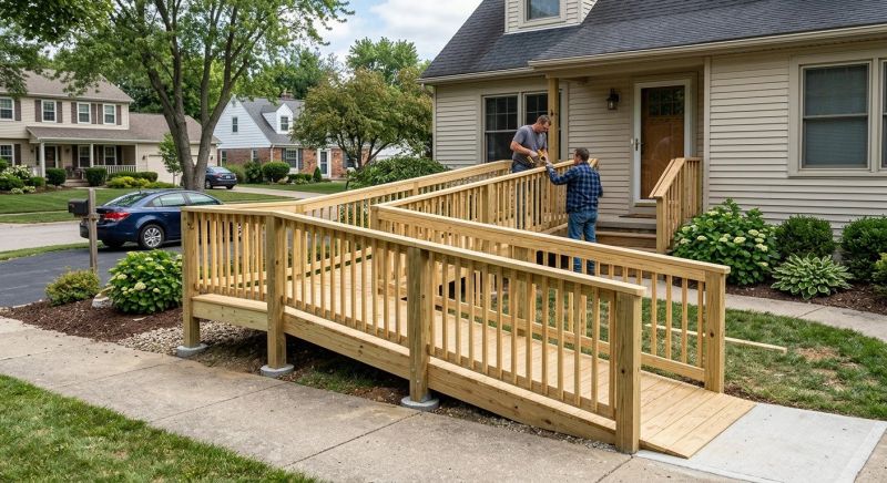 Handicap Ramp Replacement in Conroe, TX